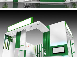 绿色健康食品类展会3D模型效果图设计与下载指南